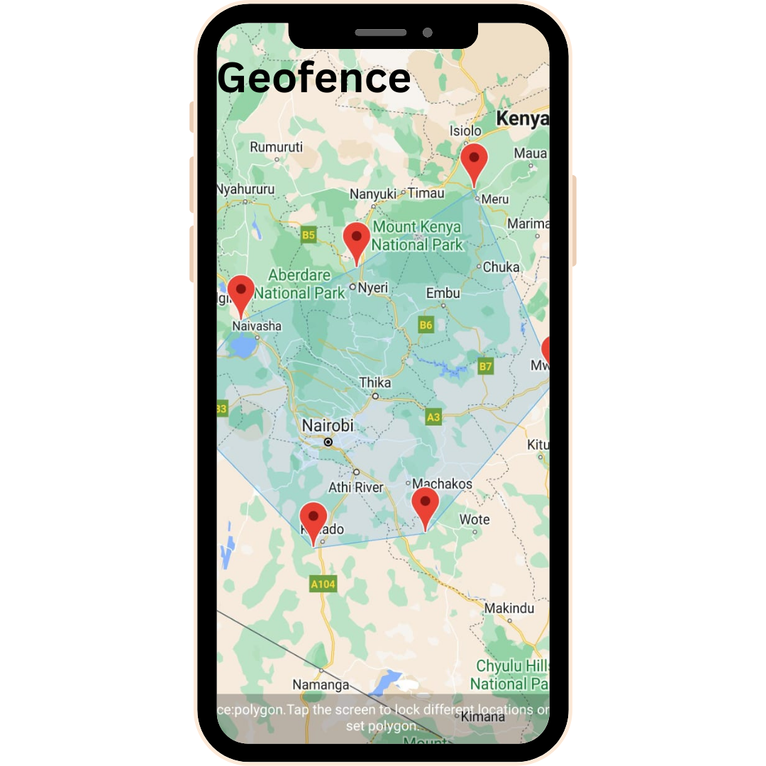 ITRACK GPS tracking application virtual map
